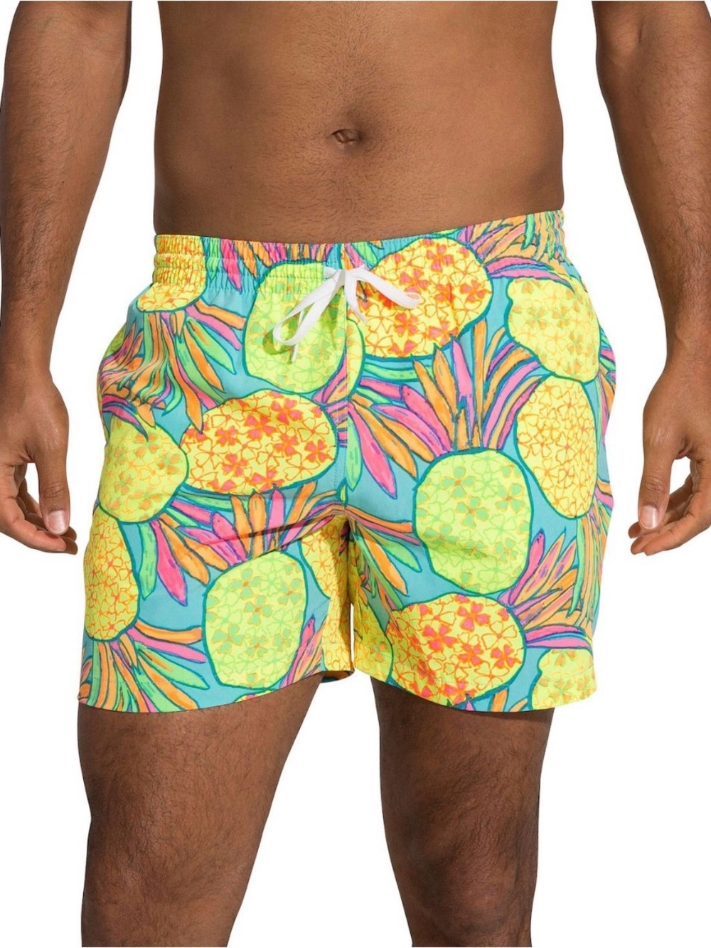 Chubbies The Hooligans 5.5” Classic Swim Trunks Small Tropical Pineapple NWT